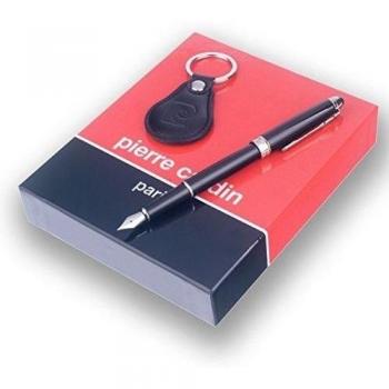 Pierre Cardin - Fountain Pen Triomphe & Leather Key Ring - Medium Nib Point