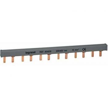Peine de Distribución Bipolar Horizontal 12 Módulos 2 Fases 400V Legrand