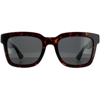 Gucci Rectangle Havana Green Grey Sunglasses for Women, Brown Multicolor, Size: 52 MM