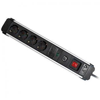 SIMONBRICO extrapower - Base/s 4 toma 1,5m 3g1,5 gris/negro fajin