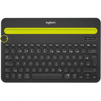 Logitech K480 Teclado Inalámbrico Multidispositivo para Windows, Disposición QWERTZ Alemán - Negro