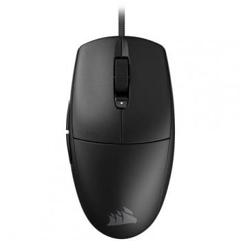 Corsair M55 Ratón Gaming Óptico con Cable 16000 DPI Negro, Ligero para Juegos FPS, Seis Botones Programables, Empuñaduras Laterales Texturizadas