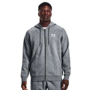 Under Armour Essential Fleece Full Zip Hoodie - Gray - XXL