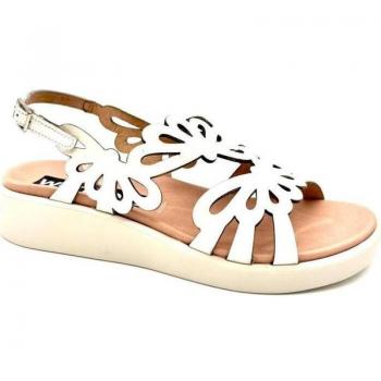 Sandalia Charol Blanca para Mujer de Wonders con diseño elegante, material charol, suela antideslizante y cómoda plantilla acolchada