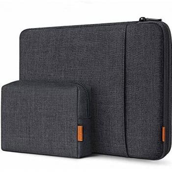 Inateck 360° Protección 15-15.6 Pulgadas Funda Compatible con 15-15.6 Pulgadas Laptop Notebook, Ultrabook, Netbook, Protección Anti Golpes, Funda Bolsa Blanda Portátil Protectora