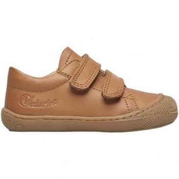 Botines Cocoon NATURINO® para bebé con cierre de velcro color camello