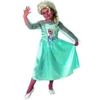 Frozen - Disfraz Elsa Classic con peluca, para niños, 3-4 años