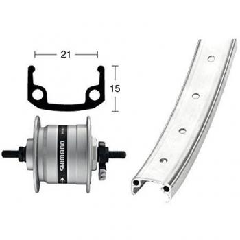 Bike-Parts Unisex - Bicicleta para Adultos -2142062500, Color Plata, Talla única
