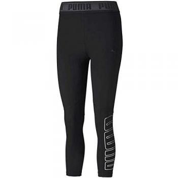 PUMA Logo Elastic 3/4 Tight Mallas Deporte, Mujer, Black, S
