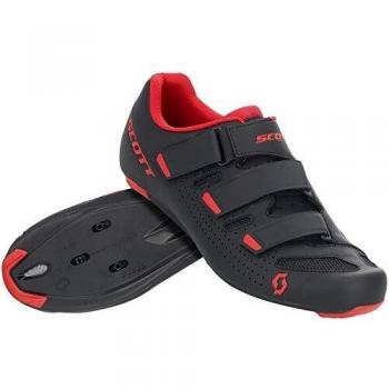 Zapatillas de ciclismo de hombre ROAD COMP Scott, color negro y rojo, talla 43