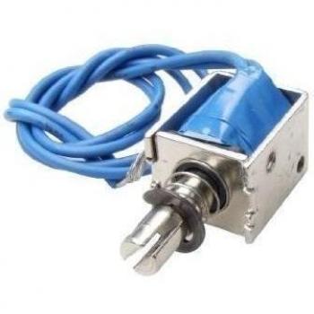 sourcing map DC 12 V tipo empuje Open Frame solenoide electroimán actuador 10 mm 4 N