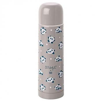 Termo de acero para líquidos Saro Cemefar Mr. Wonderful 500ml gris ¿Dónde vamos hoy? REF 8030