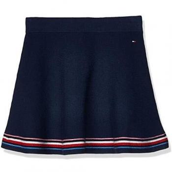 Tommy Hilfiger Global Stripe Sweater Skirt Falda, Azul