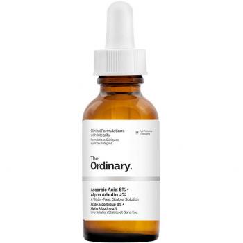 The Ordinary' Ascorbic Acid 8% + Alpha Arbutin' 2% - 30ml,a water-free, stable solution