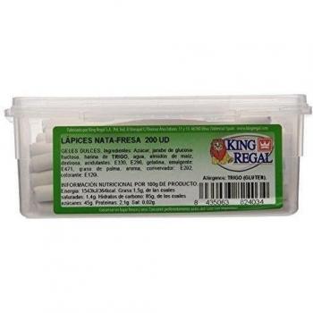 King Regal  Lápices Nata Fresa - estuche 200 unidades