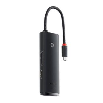 Baseus Hub Lite Series 5-in-1 Multifunctional (Type-C to 2x USB 3.0 / Type-C / HDMI 1.4 / SD/TF) Black