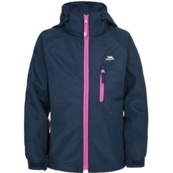 Trespass- Chaqueta impermeable con cremallera y capucha para niñas