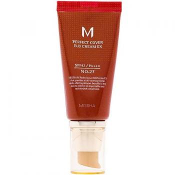 Missha M Perfect Cover BB Cream SPF 42 PA+++ Honey Beige No. 27 (50ml)