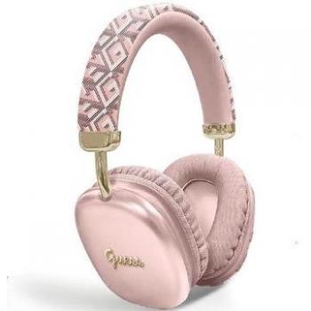 Auriculares Bluetooth Guess G Cube Rosa con Logo Metálico