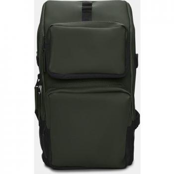 Rains Trail Cargo Backpack - Green, Unisex, One Size, Laptop compartment 45 cm