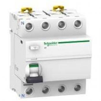 Schneider Electric A9R61463 iID Interruptor Diferencial, Clase A SI, 4P, 63A, 30mA, 73.5mm x 72mm x 91mm, Blanco