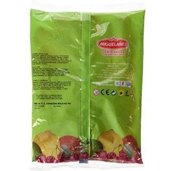 Miguelañez Bolsa Caramelos de Goma Corazones con Sabor A Melocotón con 10% Zumo de Frutas - 1000 gr
