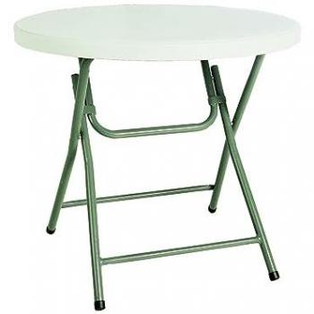 Mesa de Jardín Hamlet 110 Gris, Acero, Ø 80 cm x 74 cm