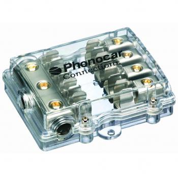 Phonocar 4/489 - Portafusibles con 4 salidas, multicolor