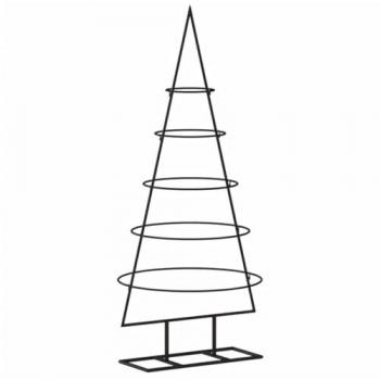 Árbol de Navidad de metal decoración negra 90 cm