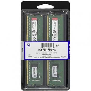 Kingston ValueRAM – DDR4 – 2 x 4 GB, kvr24 N17s6 K2/8