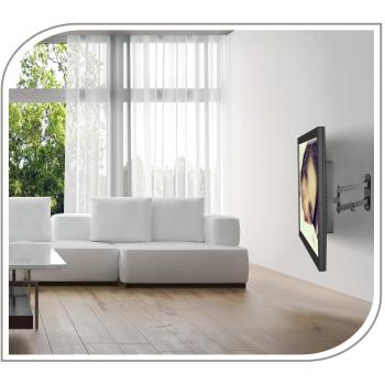 Soporte de Pared para TV PureMounts PM-FM12-100, Inclinable y Giratorio, VESA 100x100mm, Pantallas de 13'' a 27'', Carga Máxima 25kg