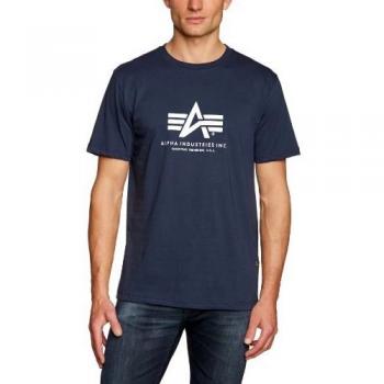 Alpha Industries Basic Navy Short Sleeve T-Shirt for Men 2XL
