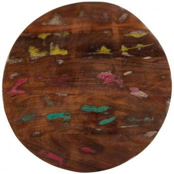 Tablero de mesa redondo madera maciza reciclada Ø 80x3,8 cm Vidaxl Marrón