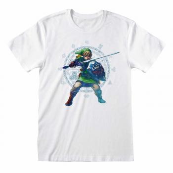 Camiseta unisex blanca de The Legend of Zelda - Skyward Sword - Talla S