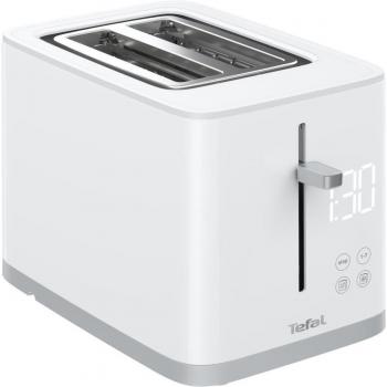 Tostadora Tefal Sense TT6931 850W con Pantalla Digital, 7 Niveles de Tueste, Función Recalentamiento y Descongelación, Color Blanco