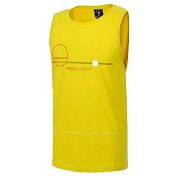 Wild Country 95188 Session M Tank Camiseta sin mangas para hombre de algodón amarillo, amarillo, M/48