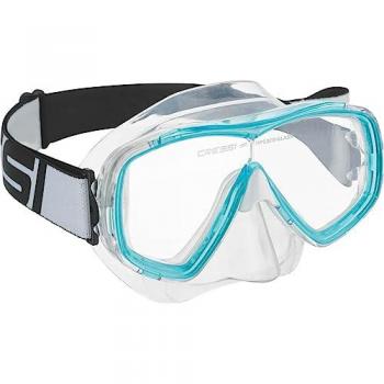 Cressi Máscara de Buceo Junior Estrella, Unisex-Youth, Transparente/Acuamarina, Talla Única