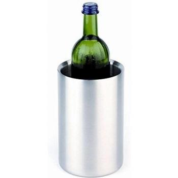 Enfriador de Botellas de Acero Inoxidable, Doble Pared, Altura 20 cm, Diámetro 12 cm