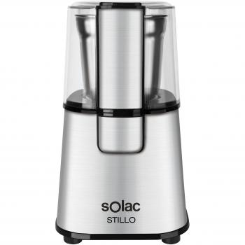 Molinillo de Café Solac MC6251, 220W, Desmontable, Acero Inoxidable, Capacidad hasta 60 Gramos