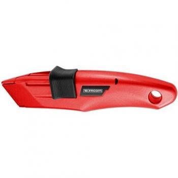 Cutter de Seguridad Retráctil Facom con Cuchillas de 60 mm y Sistema Automático de Reentrada