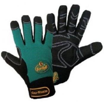 1 par FerdyF Guantes Mecanica Cold Worker Verde-Negro, Color:Green-Black;Size:S