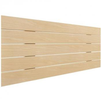 Cabecero de Madera Reciclada DM Estilo Palet Horizontal 105x46cm con Herrajes Incluidos - Madera Natural