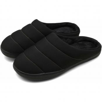 DAFENP Zapatillas de Casa para Hombre/Mujer Zapatillas Fluff Antideslizantes Invierno Cálido Confortables Casa Interior/al Aire Libre