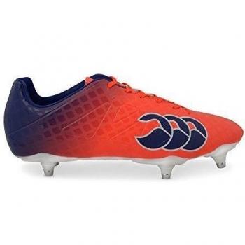 Canterbury Speed Club 6 Stud, Botas de Rugby para Hombre, Rojo
