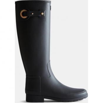Hunter Women's Refined Tall Black Rubber Wellington Boots