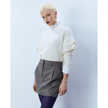 Sfera Jersey Caja Doble - Jersey de corte caja, tejido suave, manga larga, cuello redondo, diseño versátil y cómodo para uso diario