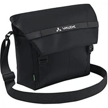 Bolso Mensajero Vaude Mineo 9 - Bandolera Unisex para Oficina y Laptop, Color Negro