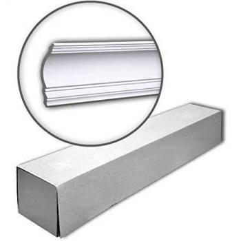 Cornisa de Poliestireno Profhome 150108 - 10 piezas, 20 m, ideal para decoración de techos y paredes