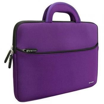 Evecase Maletín para HP Stream13, Funda para Portátil de 13,3 pulgadas, Estuche Portátil de Neopreno con Manijas, Bolsillo para Accesorios