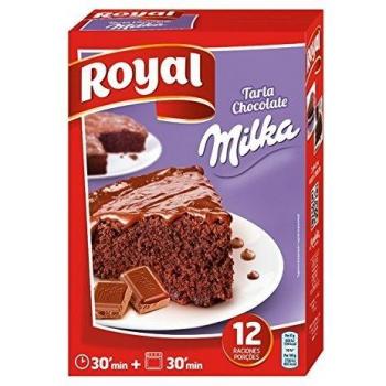 Royal - Pack de 3, Tarta de Chocolate Milka, 6 Sobres en Total, 350 gr cada uno